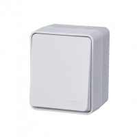 ATLASDESIGN PROFI IP54 О/У 1-клавишный ПЕРЕКЛЮЧАТЕЛЬ, сх.6, 10АХ, БЕЛЫЙ ATN540161