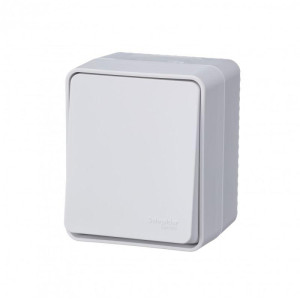 ATLASDESIGN PROFI IP54 О/У 1-клавишный ПЕРЕКЛЮЧАТЕЛЬ, сх.6, 10АХ, БЕЛЫЙ ATN540161