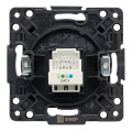 Розетка телефонная 1-м Стокгольм механизм черн. PROxima EKF EZT01-034-10