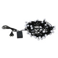 Гирлянда светодиодная Мультишарики 10м d17.5мм 80LED мультиколор 6Вт 220-240В IP65 с контроллером провод ПВХ темн. зел. Neon-Night 303-509-6