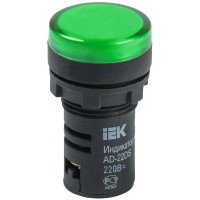 Лампа светосигнальная AD22DS d22мм 230В AC зел. KARAT IEK BLS10-ADDS-230-K06