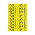 Наклейка знак электробезопасности 220В 15х50мм Rexant 56-0007-1