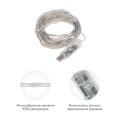 Гирлянда светодиодная смарт Роса Нить с крупными светодиодами 10м 100LED RGB IP20 USB провод прозр. Neon-Night 245-019