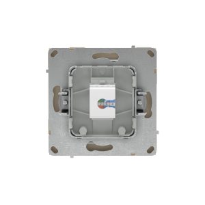 Компьютерная розетка RJ-45 без шторки, кат.6А одинарная,KANT, ванильный марципан