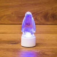 Фигура светодиодная Пингвин Кристалл 1LED RGB 0.1Вт IP20 на подставке элементы питания 3хAG13(LR44) (в компл.) Neon-Night 501-052