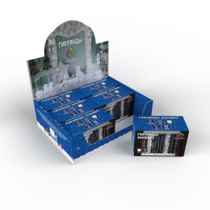 Гирлянда светодиодная Светодиодный Дождь 1.5х1.5м 144LED бел. 12Вт 230В IP20 с насадками шарики свечение с динамикой провод прозр. Neon-Night 235-045