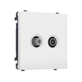 MS133310 Комплект механизма розетки TV оконечной + SAT SIGMA Белый матовый 5-862MHz 3.5dB/950-2150MHz 3.8dB QUANT PRO (SP1333, PR217)