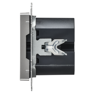 BRITE Розетка USB A+C 45Вт высокоскоростная зарядка РЮ11-2-БрС сталь IEK