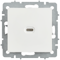 BRITE Розетка USB C 65Вт высокоскоростная зарядка РЮ12-1-БрБ белый IEK