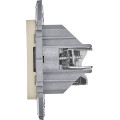 INSPIRIA Розетка компьютерная двойная RJ45 категория 5Е UTP слоновая кость