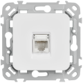 FLITE Розетка компьютерная RJ45 категория 5Е UTP РК5е-1-0-ФлБ белый IEK
