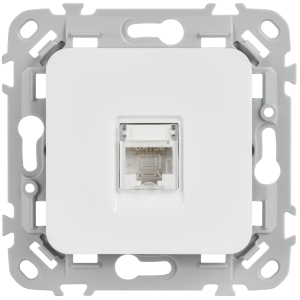 FLITE Розетка компьютерная RJ45 категория 5Е UTP РК5е-1-0-ФлБ белый IEK