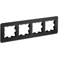BRITE Рамка 4-местная РУ-4-2-Бр стекло черный RE IEK