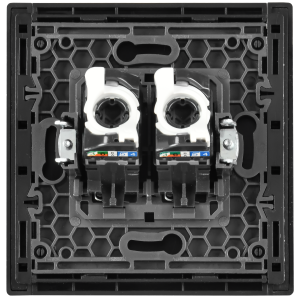 FORTE&PIANO Розетка компьютерная двойная RJ45 кат.5E FP333 серый IEK