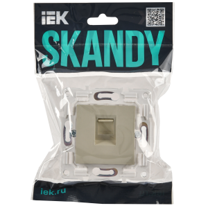 SKANDY Розетка компьютерная RJ45 кат.5E SK-K01B бежевый IEK