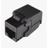 Вставка Keystone с коннектором RJ45 CAT5E (147401 BK) RIKETT