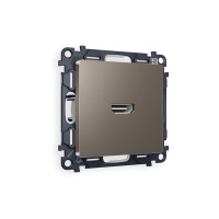 MA644010 Комплект механизма розетки HDMI 2.0 ALFA Темная бронза матовый 40V/500mA 2.0GHz 5-18Gbit/s QUANT (AP6440, VM222) AMBRELLA VOLT