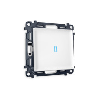 MA122040 Комплект механизма 1-кл проходного выключателя с подсветкой 10000K ALFA Белый матовый QUANT AP1220, VM105, G29B AMBRELLA VOLT