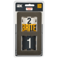 BRITE Рамка 2-местная РУ-2-1-Бр металл латунь RE IEK