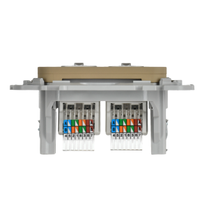 FLITE Розетка 2-местная компьютерная RJ45 категория 5Е UTP РК5е-2-0-ФлХ хаки IEK