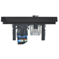 FORTE&PIANO Розетка двойная TV+RJ45 кат.6 FP137 черный IEK