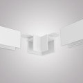 Угловой соединитель горизонтальный для накладного шинопровода белый, AM543 WH SMART