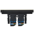 FORTE&PIANO Розетка компьютерная двойная RJ45 кат.6 FP834M металл слоновая кость IEK