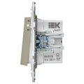 SKANDY Кнопка звонка с индикацией для отелей 10А SK-V17B бежевый IEK