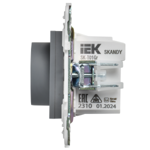 SKANDY Термостат электронный с индикацией SK-T01Gr серый IEK