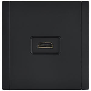 FORTE&PIANO Розетка HDMI FP140M металл черный IEK