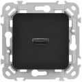 FLITE Розетка HDMI РШДМА-ФлЧ черный IEK