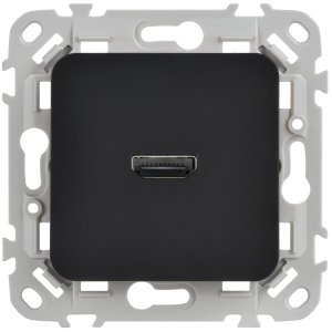 FLITE Розетка HDMI РШДМА-ФлЧ черный IEK