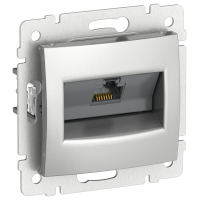 IEKVALENA Розетка компьютерная RJ45 категория 6 UTP 6902461 алюминий IEK