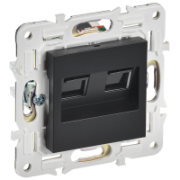 SKANDY Розетка компьютерная двойная RJ45 кат.5E SK-K03Bl черный IEK