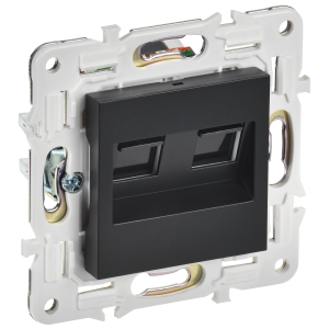 SKANDY Розетка компьютерная двойная RJ45 кат.5E SK-K03Bl черный IEK