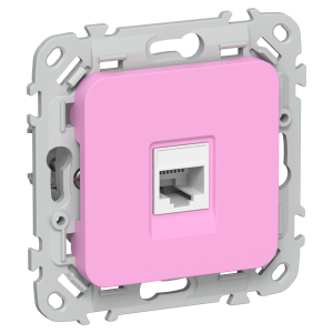 FLITE Розетка компьютерная RJ45 категория 6 UTP РК6-1-0-ФлПр пурпурный IEK