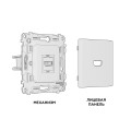 MA814010 Комплект механизма розетки HDMI 2.0 ALFA Черный матовый 40V500mA 2.0GHz 5-18Gbits QUANT AP8140, VM222 AMBRELLA VOLT