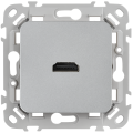 FLITE Розетка HDMI РШДМА-ФлА алюминий IEK