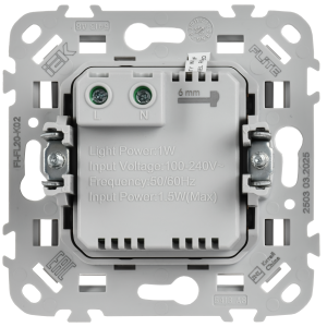 FLITE Подсветка встраиваемая 4000К ПЛ20-ФлЧ черный IEK