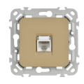 FLITE Розетка компьютерная RJ45 категория 6 UTP РК6-1-0-ФлХ хаки IEK