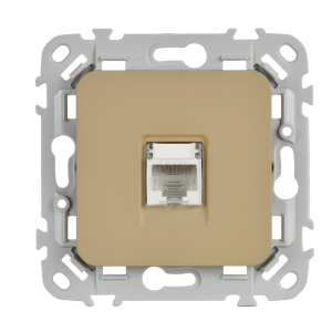 FLITE Розетка компьютерная RJ45 категория 6 UTP РК6-1-0-ФлХ хаки IEK