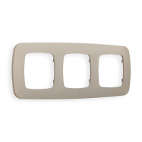 OF140363 Рамка OMEGA Ecta Серо-бежевый матовый 3-ая AMBRELLA VOLT