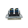 BRITE Розетка компьютерная двойная RJ45 кат.6 РК11-2-БрКр бежевый IEK