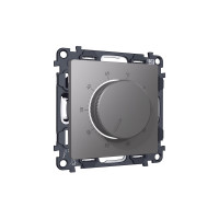 MA655710 Комплект механизма терморегулятора с датчиком для теплого пола с подсветкой 16A-250V ALFA Антрацит серый QUANT (AP6557, VM1381) AMBRELLA VOLT