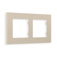 AF250362 Рамка ALFA Qubi Серо-бежевый матовый 2-ая AMBRELLA VOLT