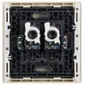 FORTE&PIANO Розетка компьютерная двойная RJ45 кат.5E FP433 ваниль IEK