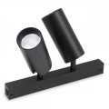 Трековый светильник PLAIN CYLINDER AM590 2X10W 3000K BK