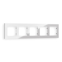 AF220405 Рамка ALFA Techno Серебро глянец 5-ая AMBRELLA VOLT