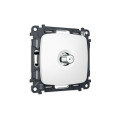 MO133050 Комплект механизма TV розетки SAT 5-2400MHz 3.5dB OMEGA Белый матовый QUANT OP1330, VM215 AMBRELLA VOLT