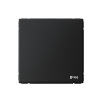 ARTGALLERY 1-клавишный ПЕРЕКЛЮЧАТЕЛЬ IP44, 10АХ,  механизм, быстрозажим. клем., КАРБОН GAL441061S